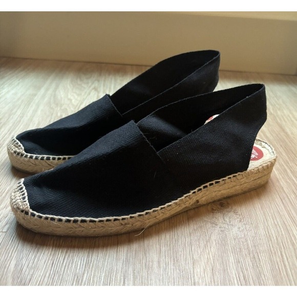 Diegos Black Espadrilles Shoes Size 9.5 Handmade In Spain New - Picture 1 of 13